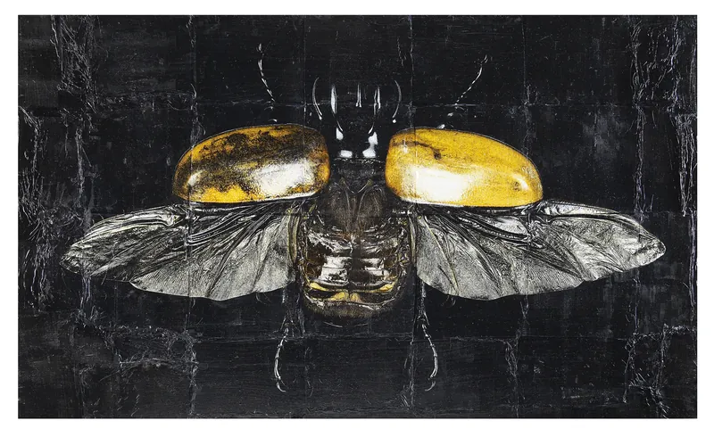 Five Horned Beetle — original fine art by David Humphreys
