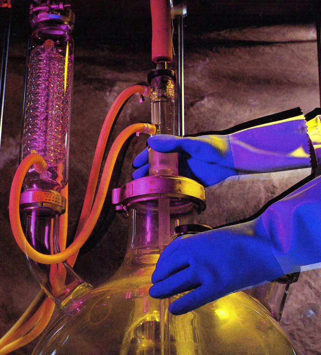 Industrial brand campaign photograph — laboratory equipment