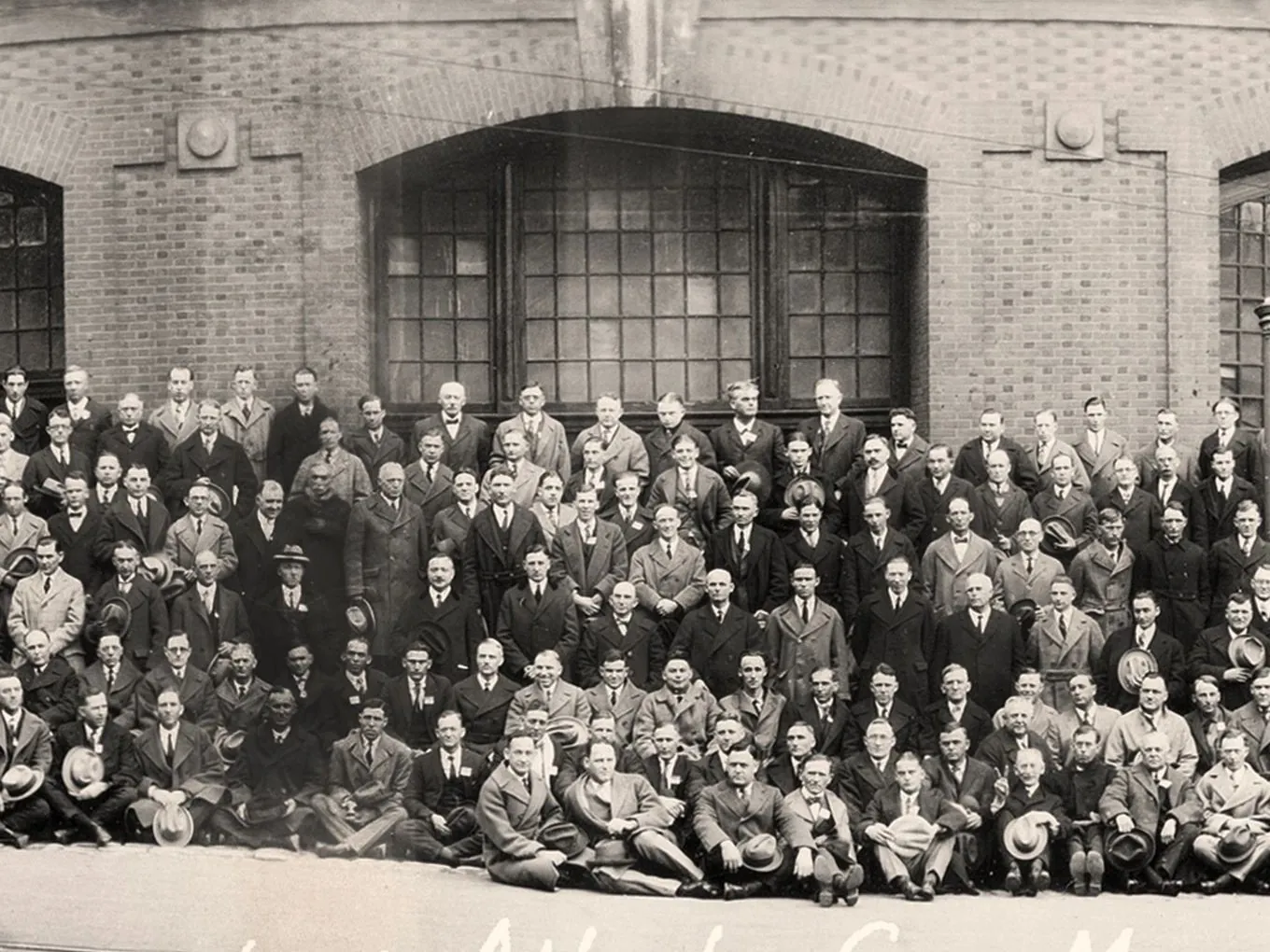 Vintage convention panorama after restoration